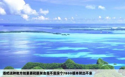 酒吧这种地方如果要和朋友去是不是没个7800根本就出不来