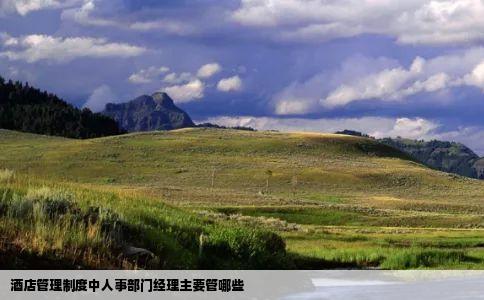 酒店管理制度中人事部门经理主要管哪些