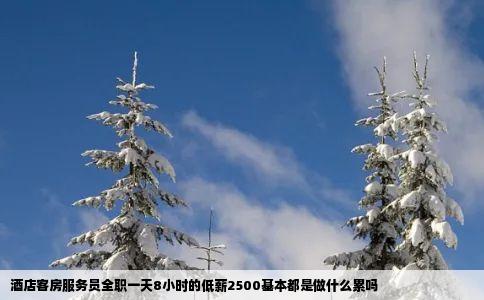 酒店客房服务员全职一天8小时的低薪2500基本都是做什么累吗