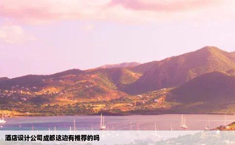 酒店设计公司成都这边有推荐的吗