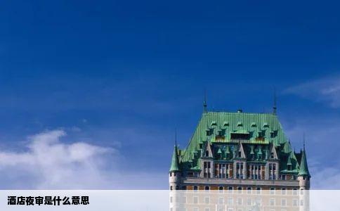 酒店夜审是什么意思