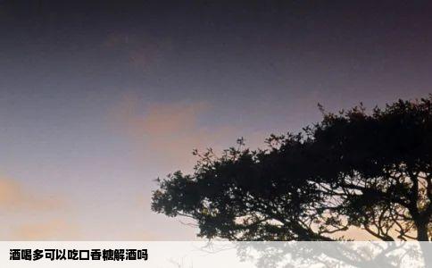 酒喝多可以吃口香糖解酒吗
