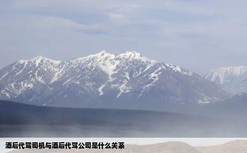 酒后代驾司机与酒后代驾公司是什么关系