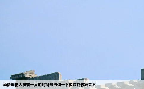 酒精烧伤大概有一周的时间想咨询一下多久能恢复会不