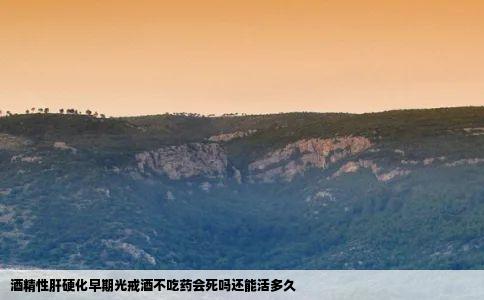 酒精性肝硬化早期光戒酒不吃药会死吗还能活多久