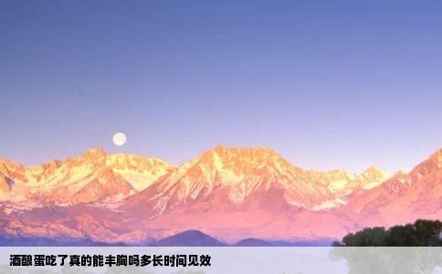 酒酿蛋吃了真的能丰胸吗多长时间见效