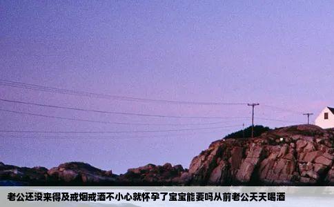 老公还没来得及戒烟戒酒不小心就怀孕了宝宝能要吗从前老公天天喝酒