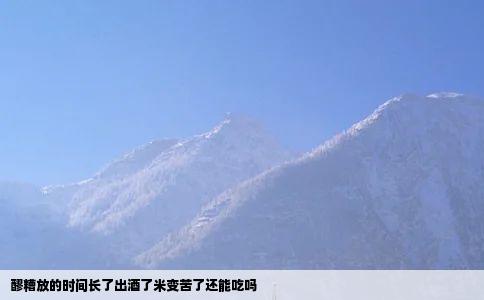 醪糟放的时间长了出酒了米变苦了还能吃吗