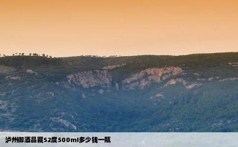 泸州御酒品藏52度500mI多少钱一瓶