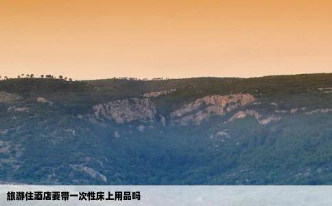 旅游住酒店要带一次性床上用品吗