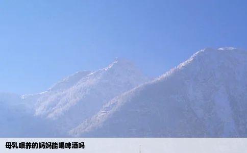 母乳喂养的妈妈能喝啤酒吗