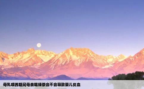 母乳喂养期间母亲喝绿茶会不会导致婴儿贫血
