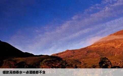 哪款高档香水一点酒精都不含