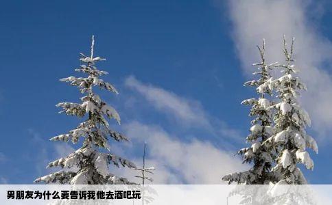 男朋友为什么要告诉我他去酒吧玩