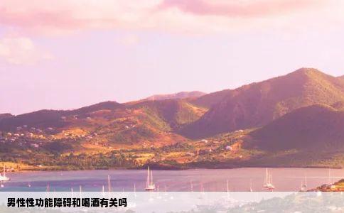 男性性功能障碍和喝酒有关吗