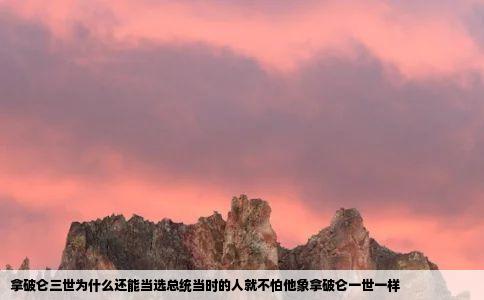 拿破仑三世为什么还能当选总统当时的人就不怕他象拿破仑一世一样