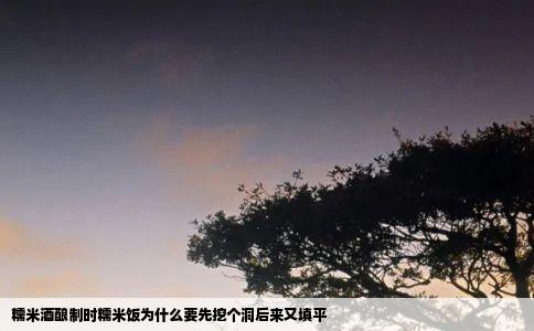 糯米酒酿制时糯米饭为什么要先挖个洞后来又填平