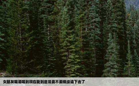 女朋友喝酒喝到现在我到底是要不要继续追下去了