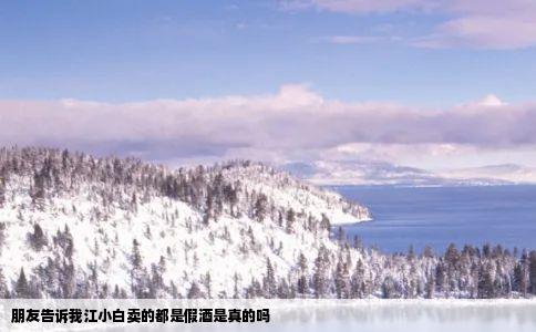 朋友告诉我江小白卖的都是假酒是真的吗