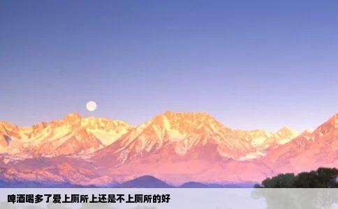 啤酒喝多了爱上厕所上还是不上厕所的好