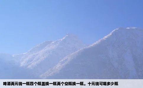 啤酒两元钱一瓶四个瓶盖换一瓶两个空瓶换一瓶十元钱可喝多少瓶