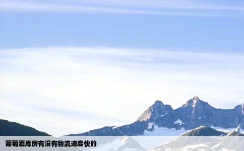 葡萄酒库房有没有物流速度快的
