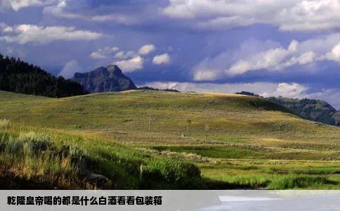 乾隆皇帝喝的都是什么白酒看看包装箱