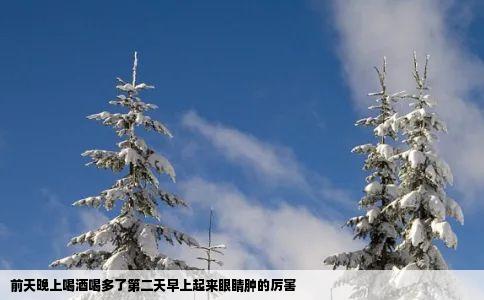 前天晚上喝酒喝多了第二天早上起来眼睛肿的厉害