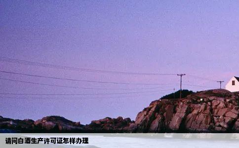 请问白酒生产许可证怎样办理