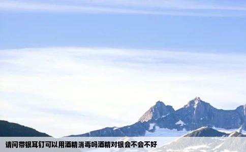请问带银耳钉可以用酒精消毒吗酒精对银会不会不好