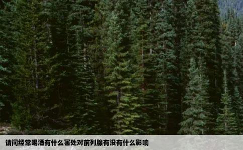 请问经常喝酒有什么害处对前列腺有没有什么影响