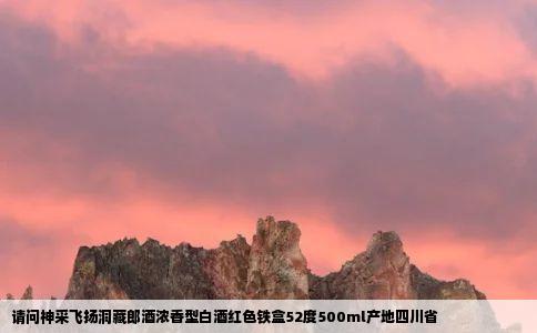 请问神采飞扬洞藏郎酒浓香型白酒红色铁盒52度500ml产地四川省