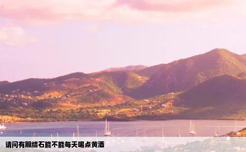 请问有胆结石能不能每天喝点黄酒