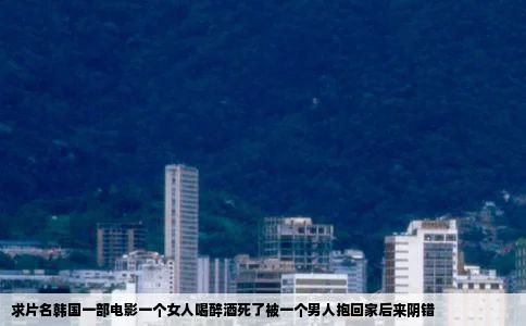 求片名韩国一部电影一个女人喝醉酒死了被一个男人抱回家后来阴错