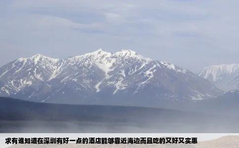 求有谁知道在深圳有好一点的酒店能够靠近海边而且吃的又好又实惠