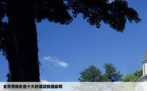 全世界排名前十大的酒店有哪些呢