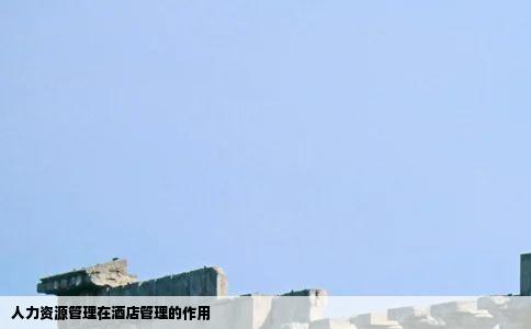 人力资源管理在酒店管理的作用