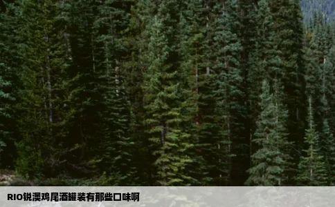 RIO锐澳鸡尾酒罐装有那些口味啊