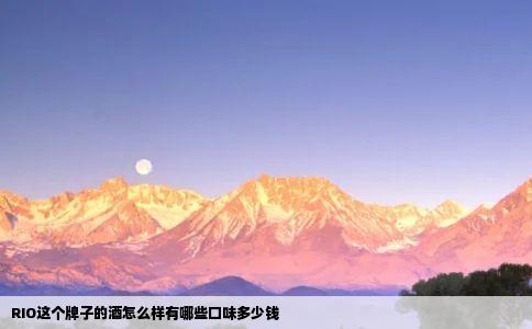 RIO这个牌子的酒怎么样有哪些口味多少钱