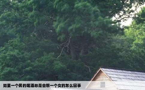 如果一个男的喝酒总是会想一个女的怎么回事