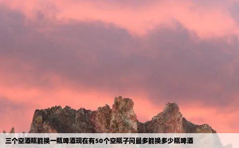 三个空酒瓶能换一瓶啤酒现在有50个空瓶子问最多能换多少瓶啤酒