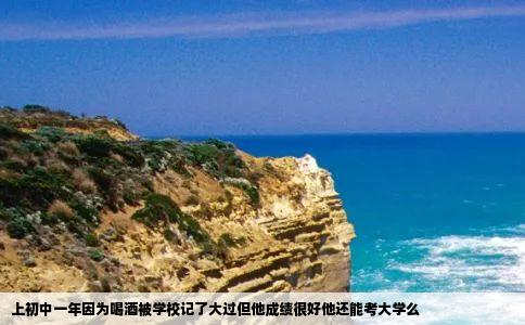 上初中一年因为喝酒被学校记了大过但他成绩很好他还能考大学么
