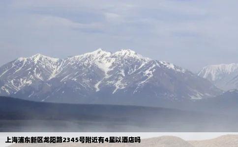上海浦东新区龙阳路2345号附近有4星以酒店吗