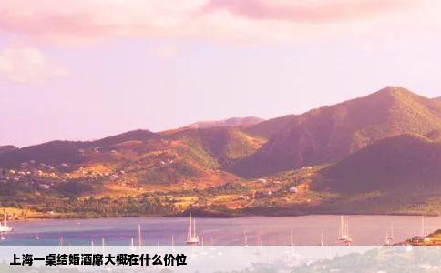 上海一桌结婚酒席大概在什么价位