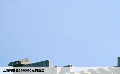 上海有哪些200300元的酒店