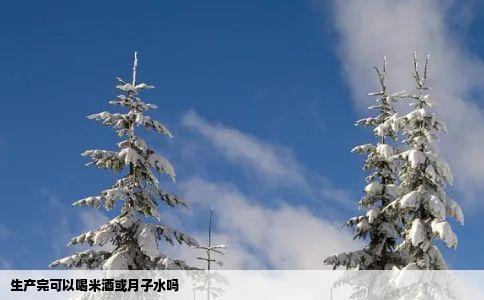 生产完可以喝米酒或月子水吗