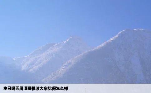 生日喝西凤酒蟠桃液大家觉得怎么样