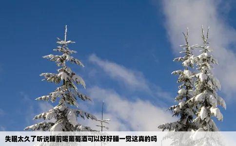 失眠太久了听说睡前喝葡萄酒可以好好睡一觉这真的吗
