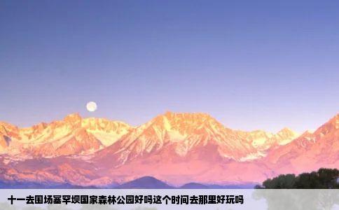 十一去围场塞罕坝国家森林公园好吗这个时间去那里好玩吗