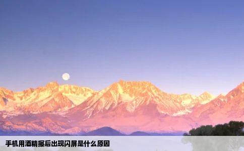 手机用酒精擦后出现闪屏是什么原因